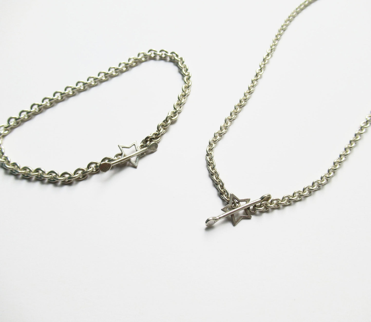 mantel silver necklace (star) / Silver (45cm)