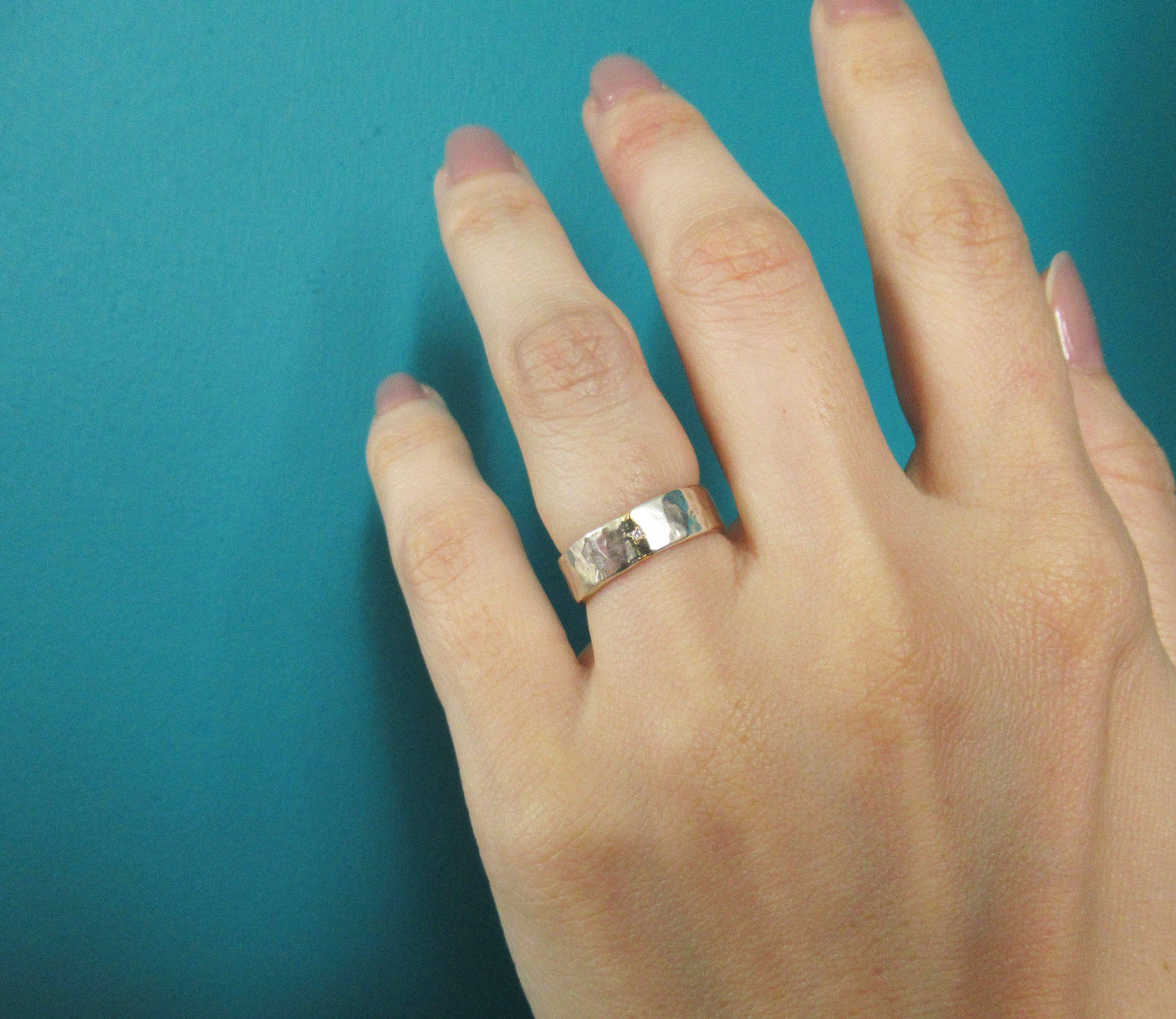 Silver×K18 dia 1P ring 2