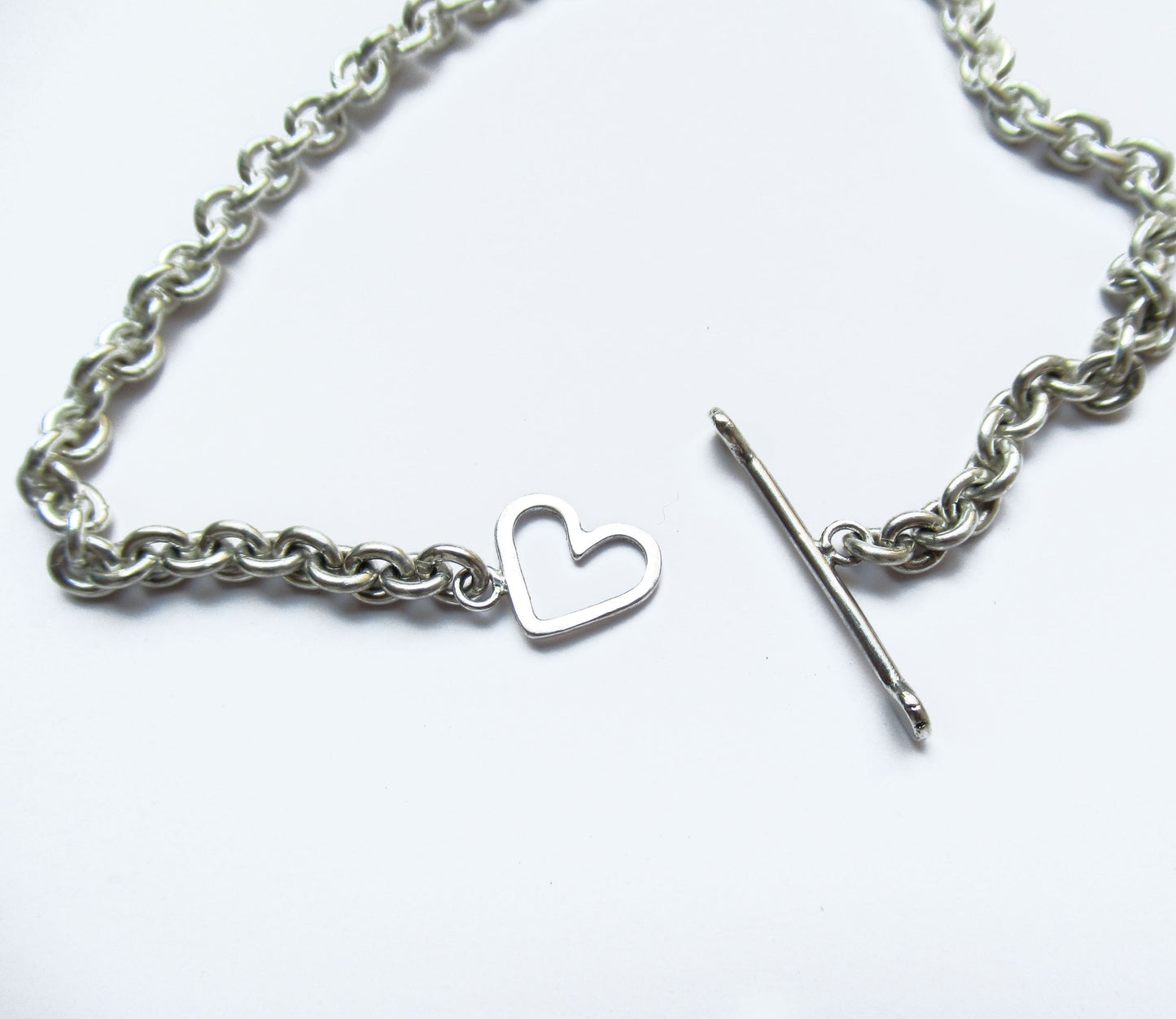 mantel silver bracelet (heart) / Silver