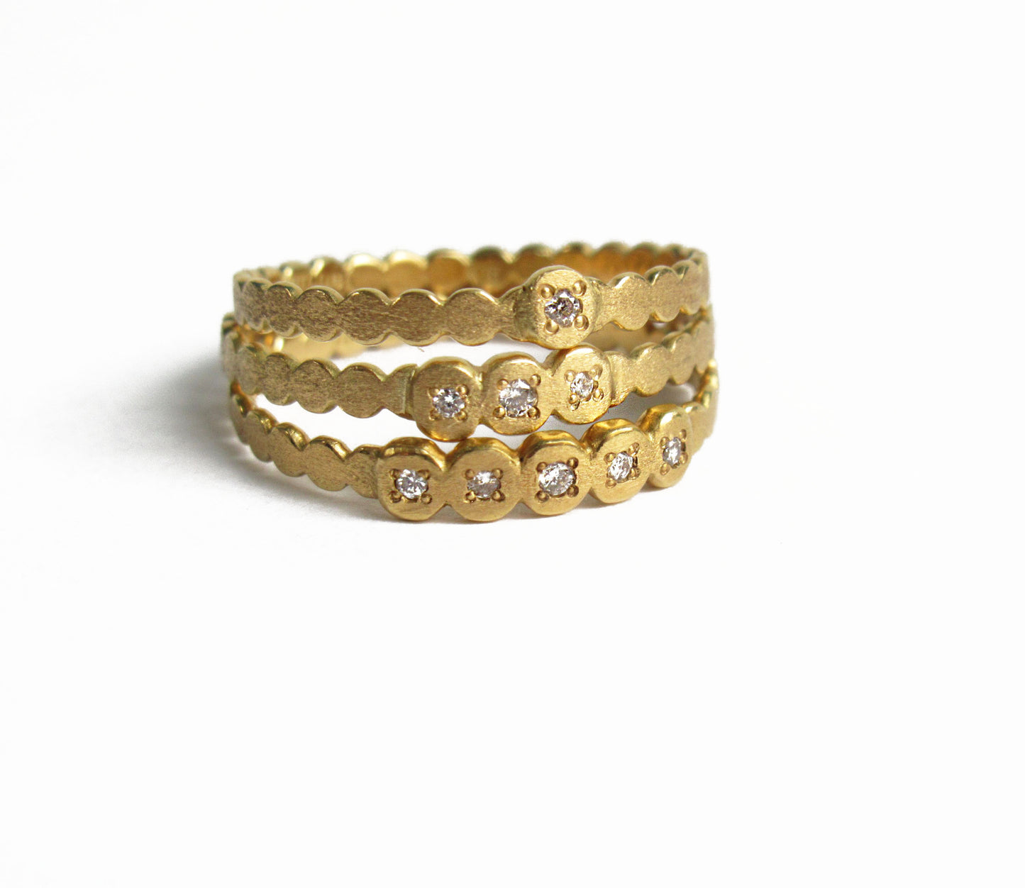 marumaru dia 3P ring / K18