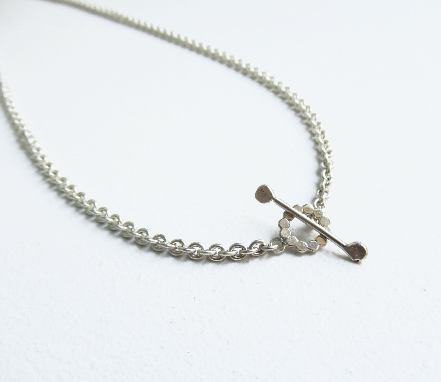 mantel silver necklace (marumaru) 1 / Silver (45cm)