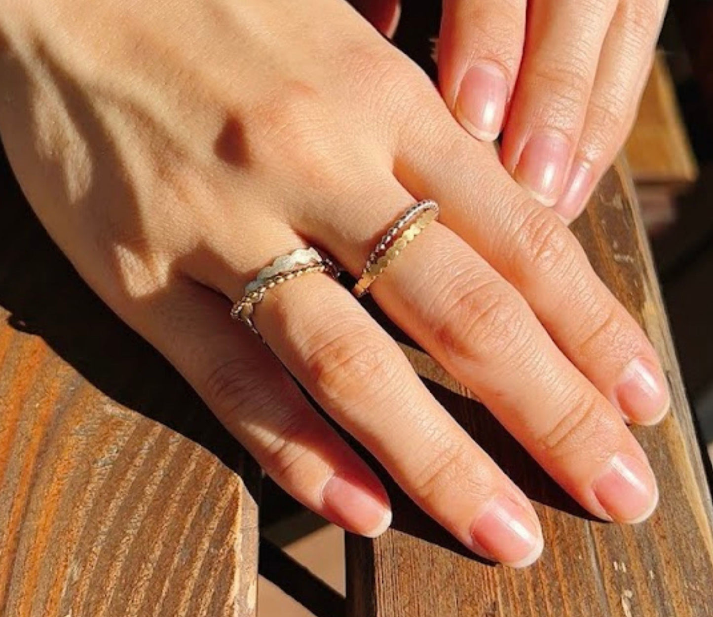 crossing silver marumaru ring 3 / Silver,K18