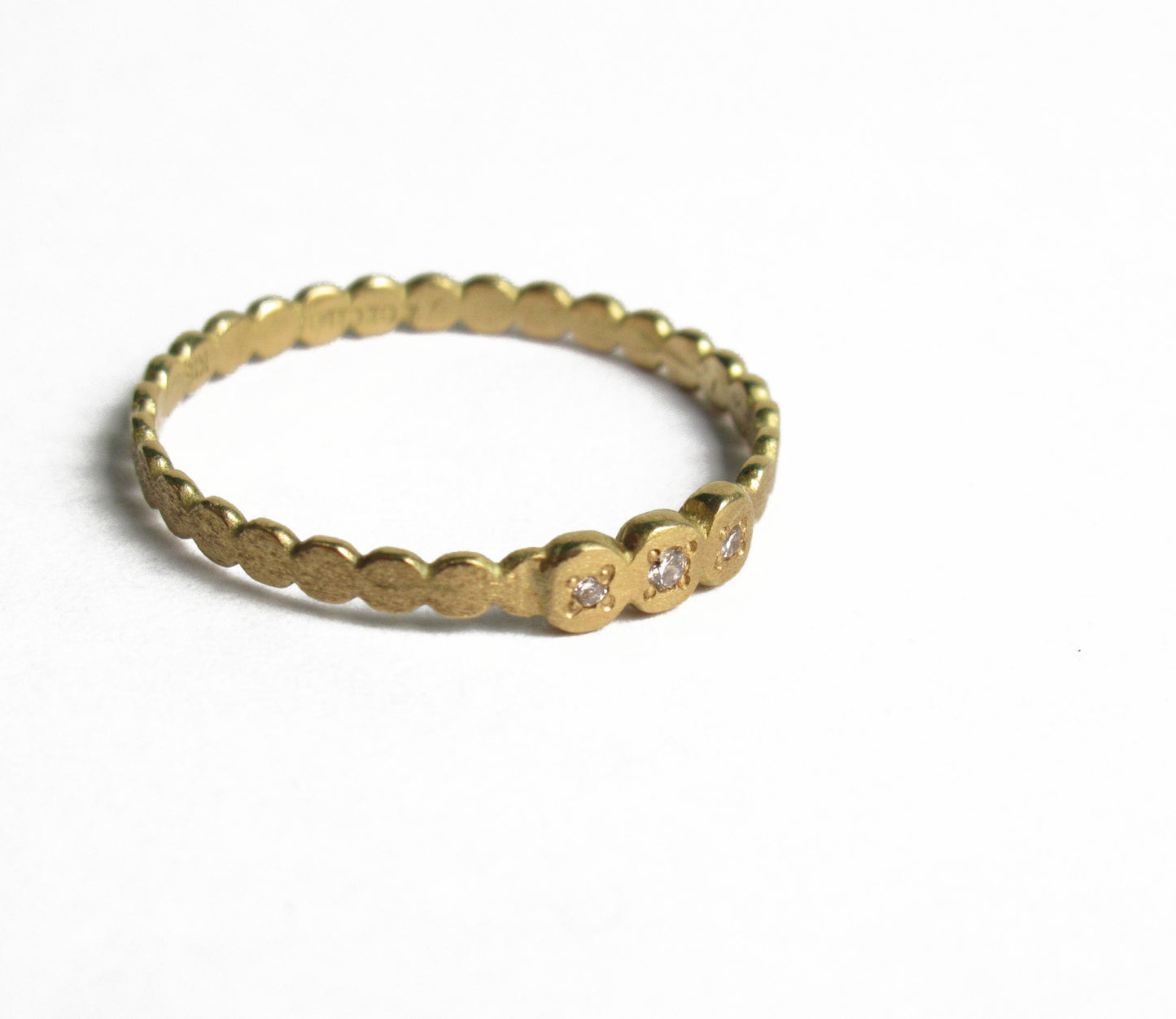 marumaru dia 3P ring / K18