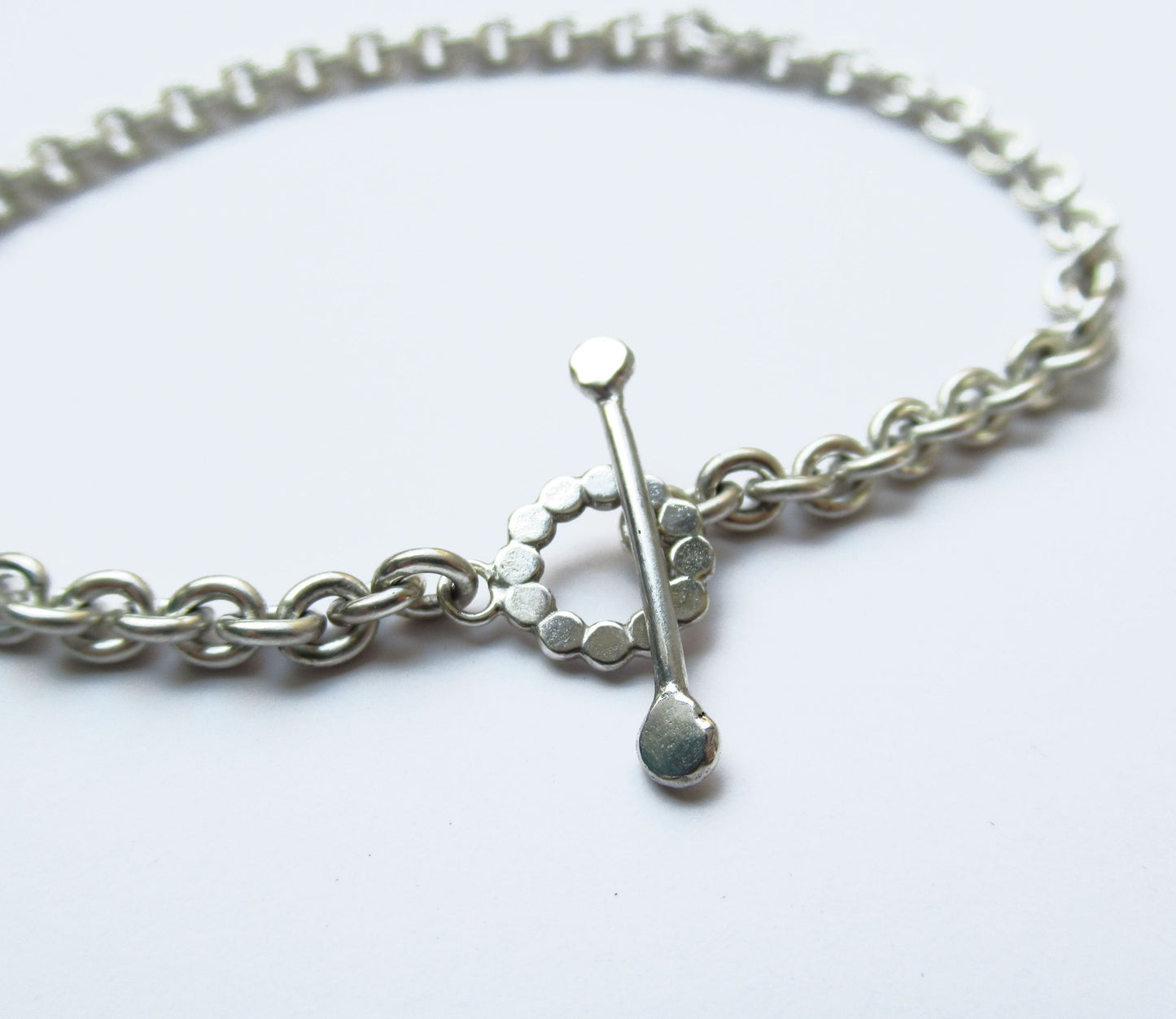 mantel silver bracelet (marumaru) / Silver