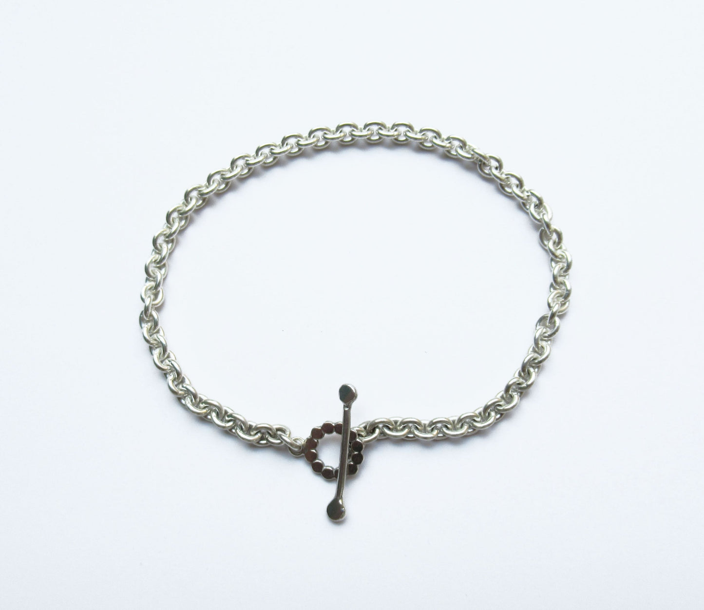 mantel silver bracelet (marumaru) / Silver