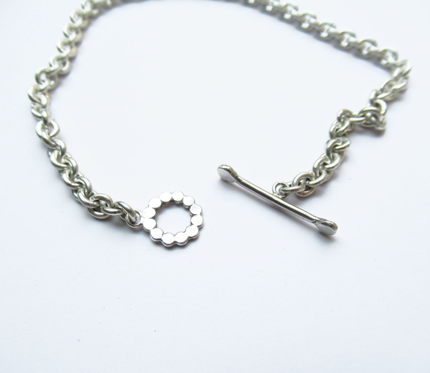 mantel silver bracelet (marumaru) / Silver