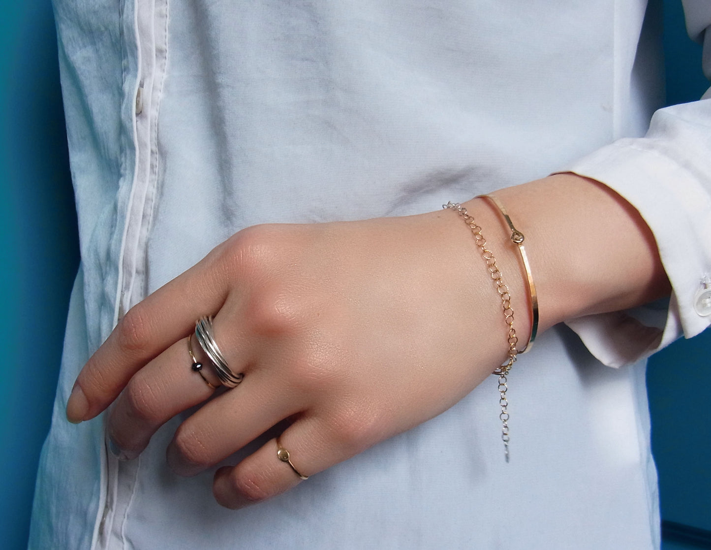 flat bangle /K18