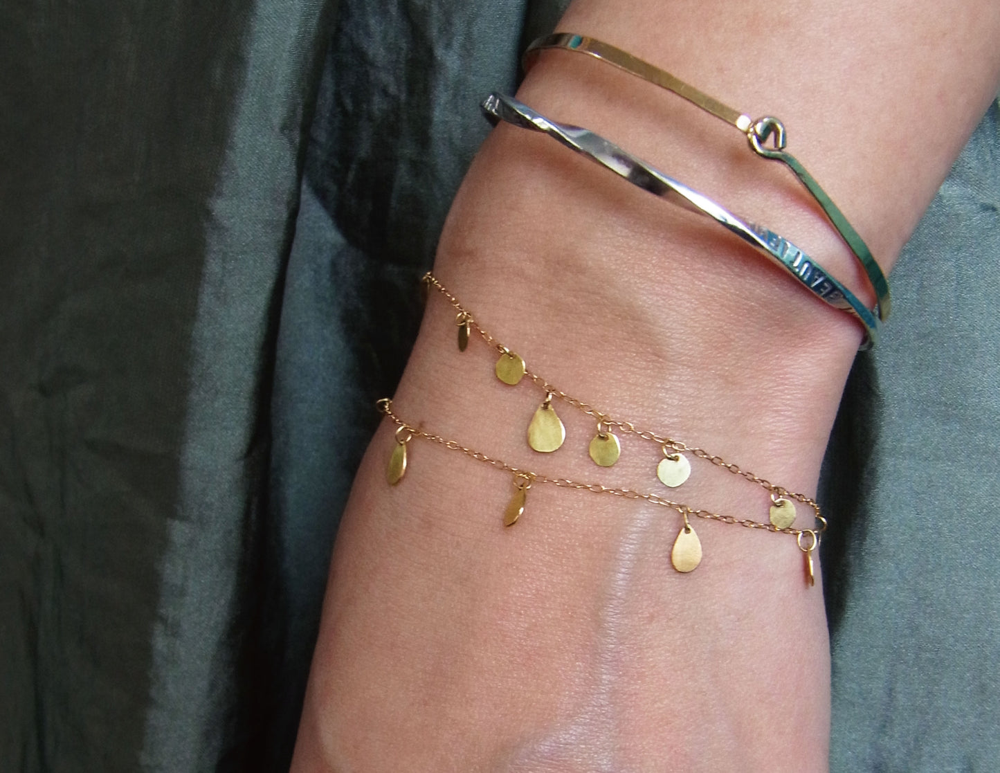 flat bangle /K18