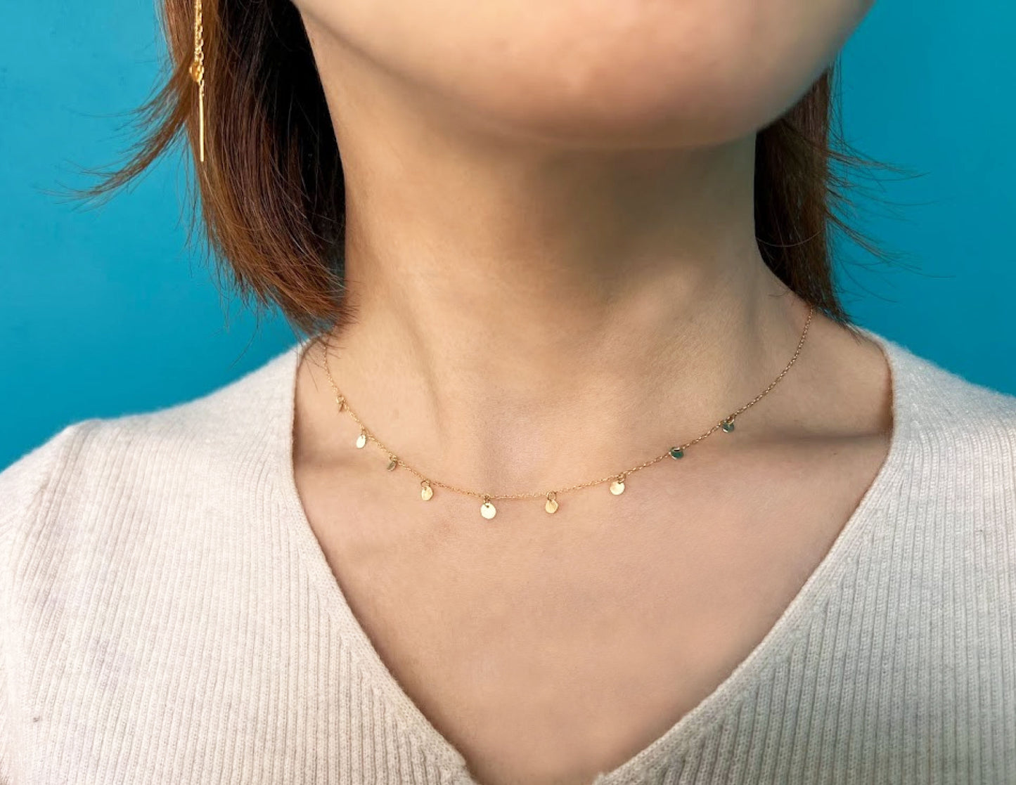 garland necklace 1 (K18/40cm)