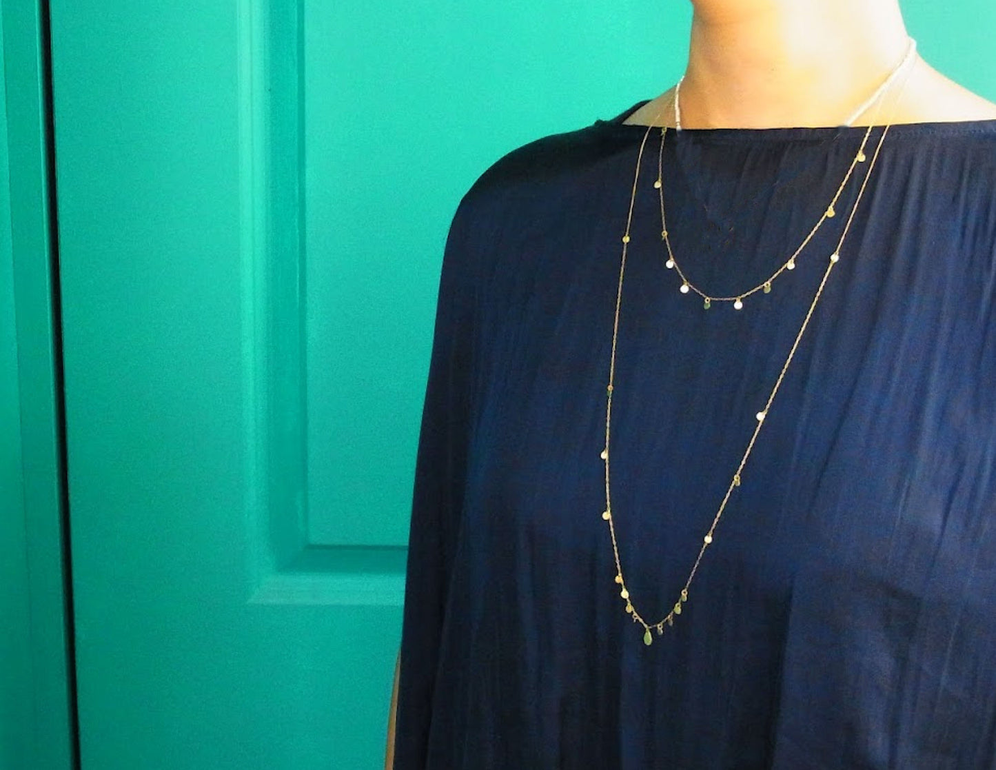 garland necklace 3 (K18/80cm)