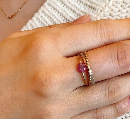 crossing silver marumaru ring 1 / Silver,K18