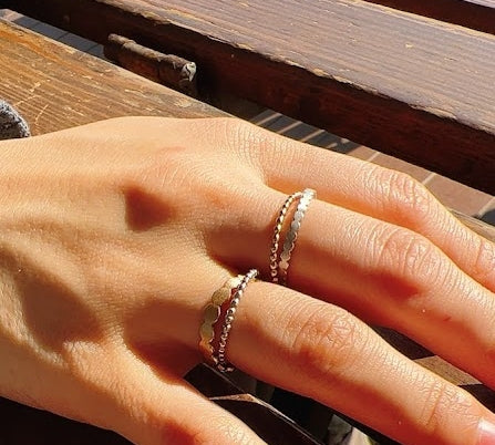 crossing silver marumaru ring 1 / Silver,K18