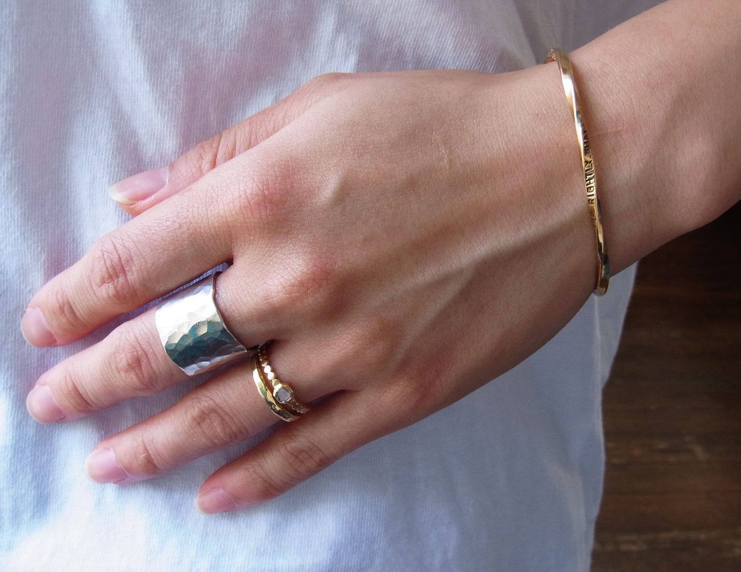 message bangle (S) / K18