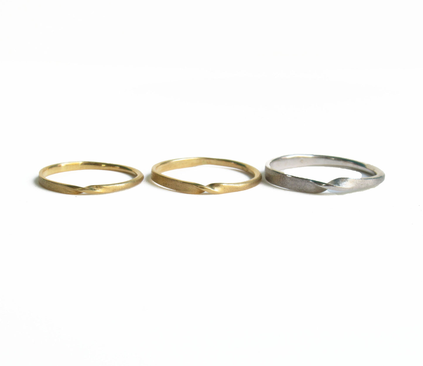 twist marriage ring / K18