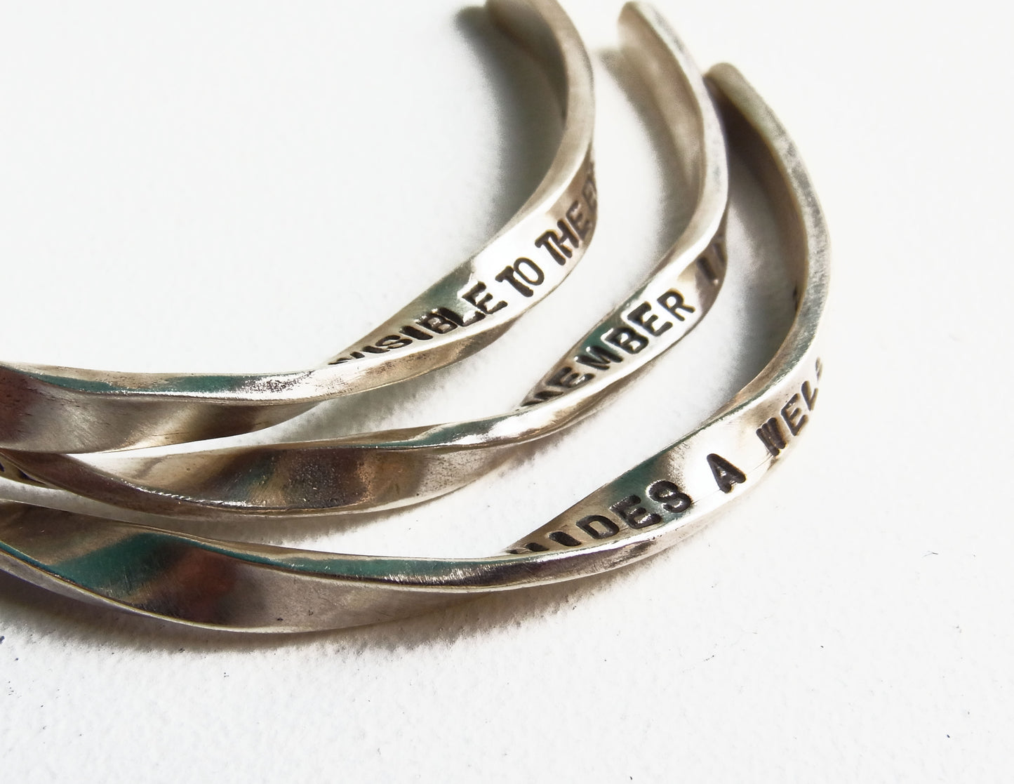 message bangle (M)/Silver