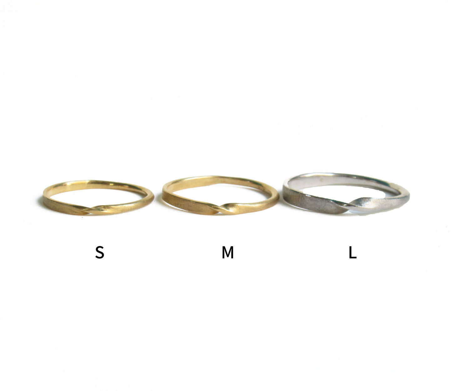 twist marriage ring / Pt900