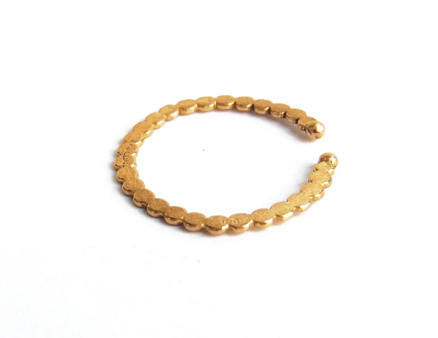 marumaru ring earcuff 2 / K18 (片耳)