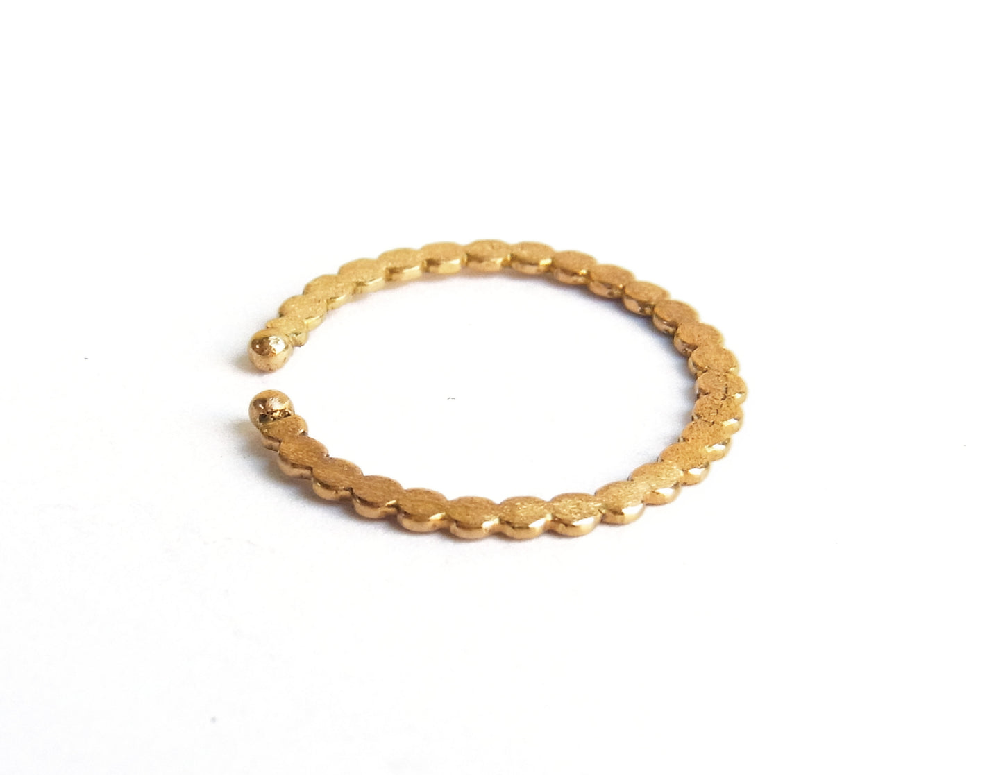 marumaru ring earcuff 2 / K18 (片耳)