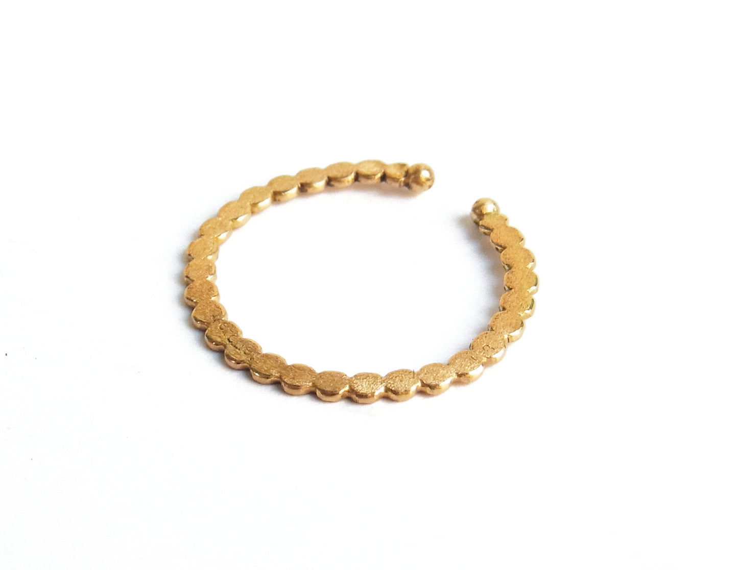marumaru ring earcuff 2 / K18 (片耳)