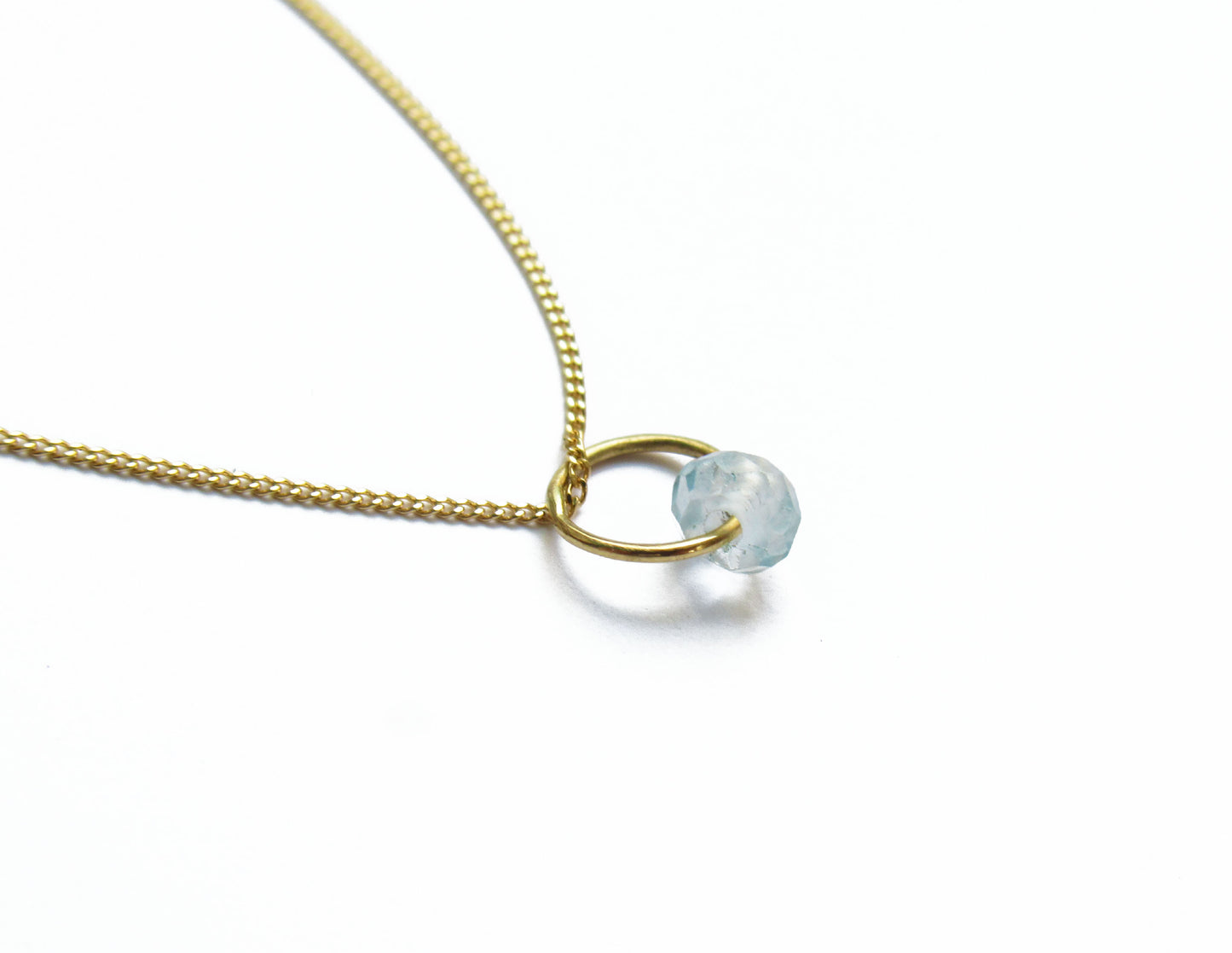 birthstone necklace (11月/Topaz) /K18(40cm)