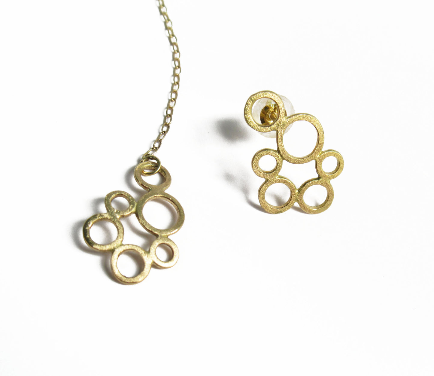 bubble pierced earring 1 / K18 (片耳)