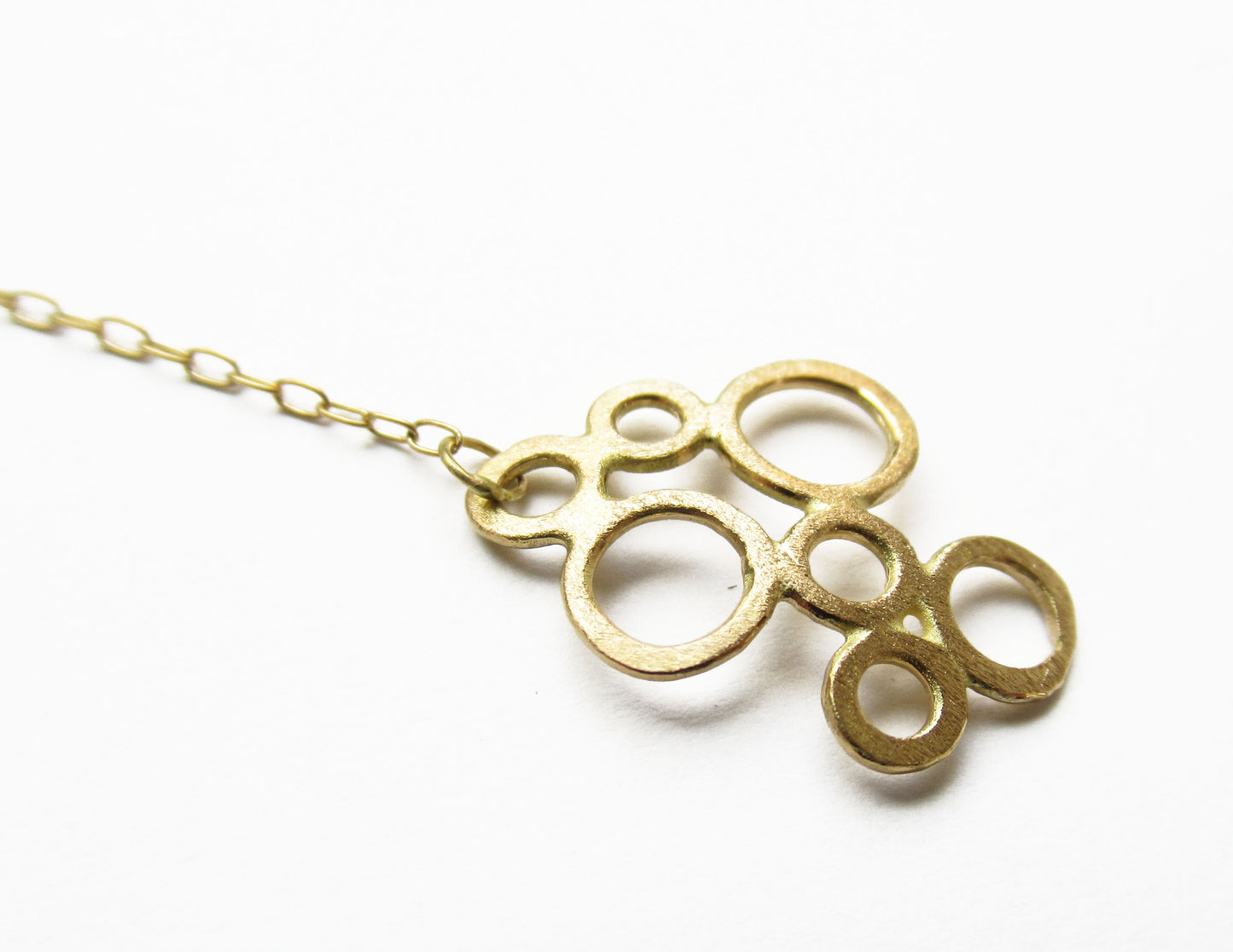 bubble chain earring 2 /K18 (片耳)