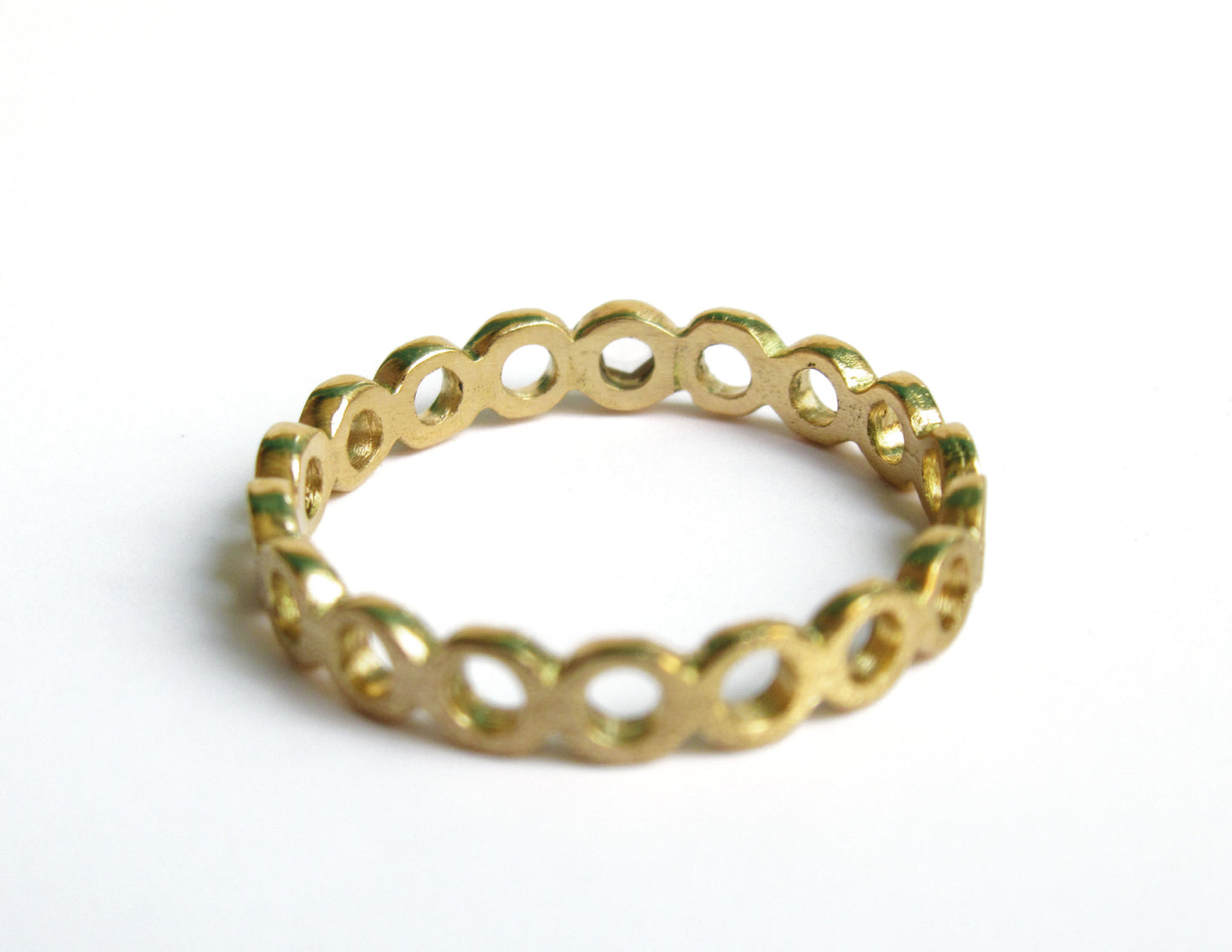circle diamond ring 1 (white diamond)/ K18,Diamond