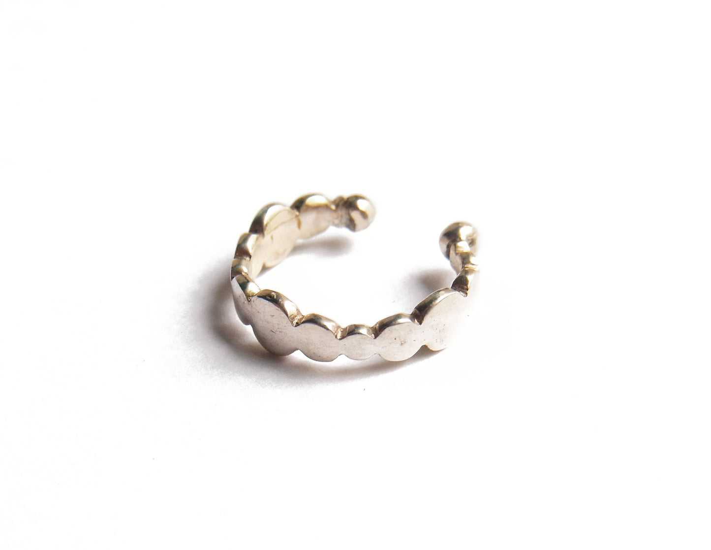 gradation marumaru silver earcuff / Silver (片耳)