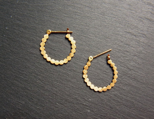marumaru hoop pierced earring 2 / K18 (片耳)