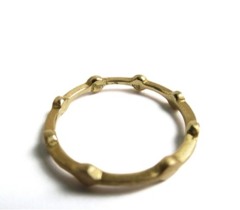 maru-line ring / K18