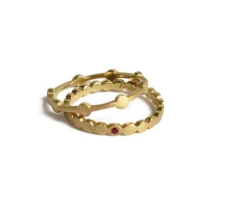 maru-line ring / K18