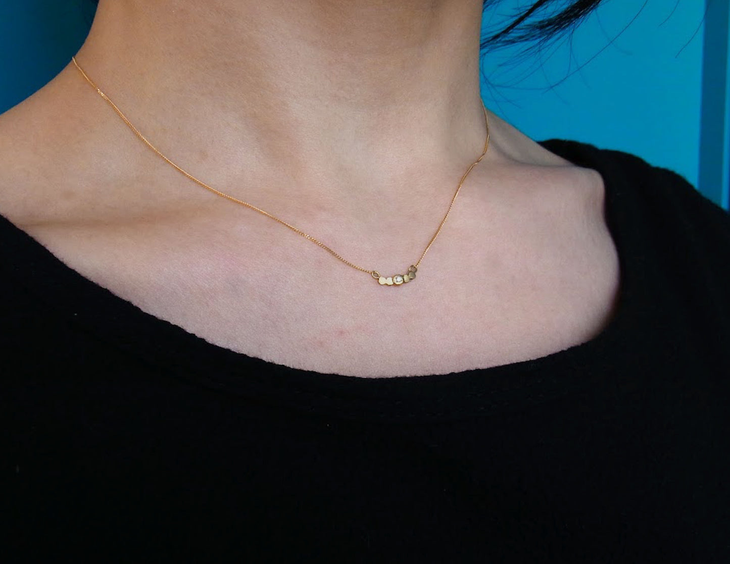 marumaru dia1P necklace (K18/40cm)