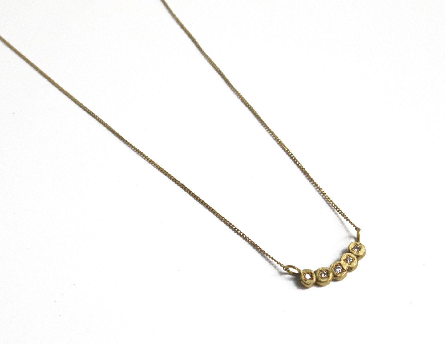 marumaru dia5P necklace (K18/40cm)
