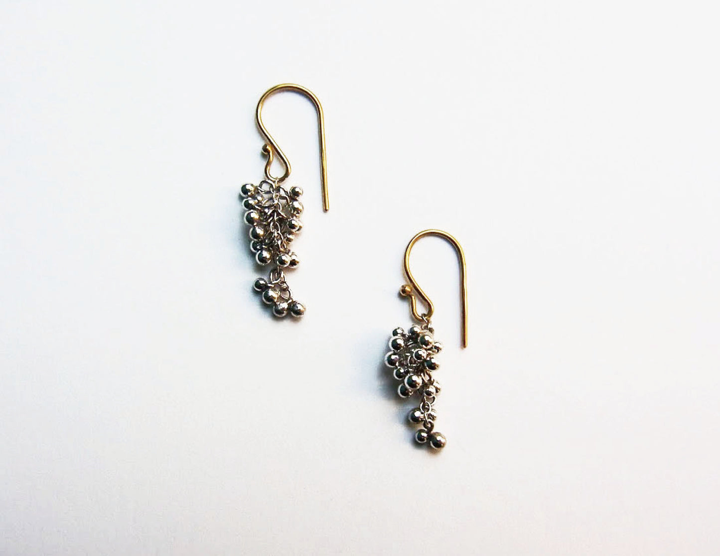 suzunari earring /K18,Pure Silver (両耳)