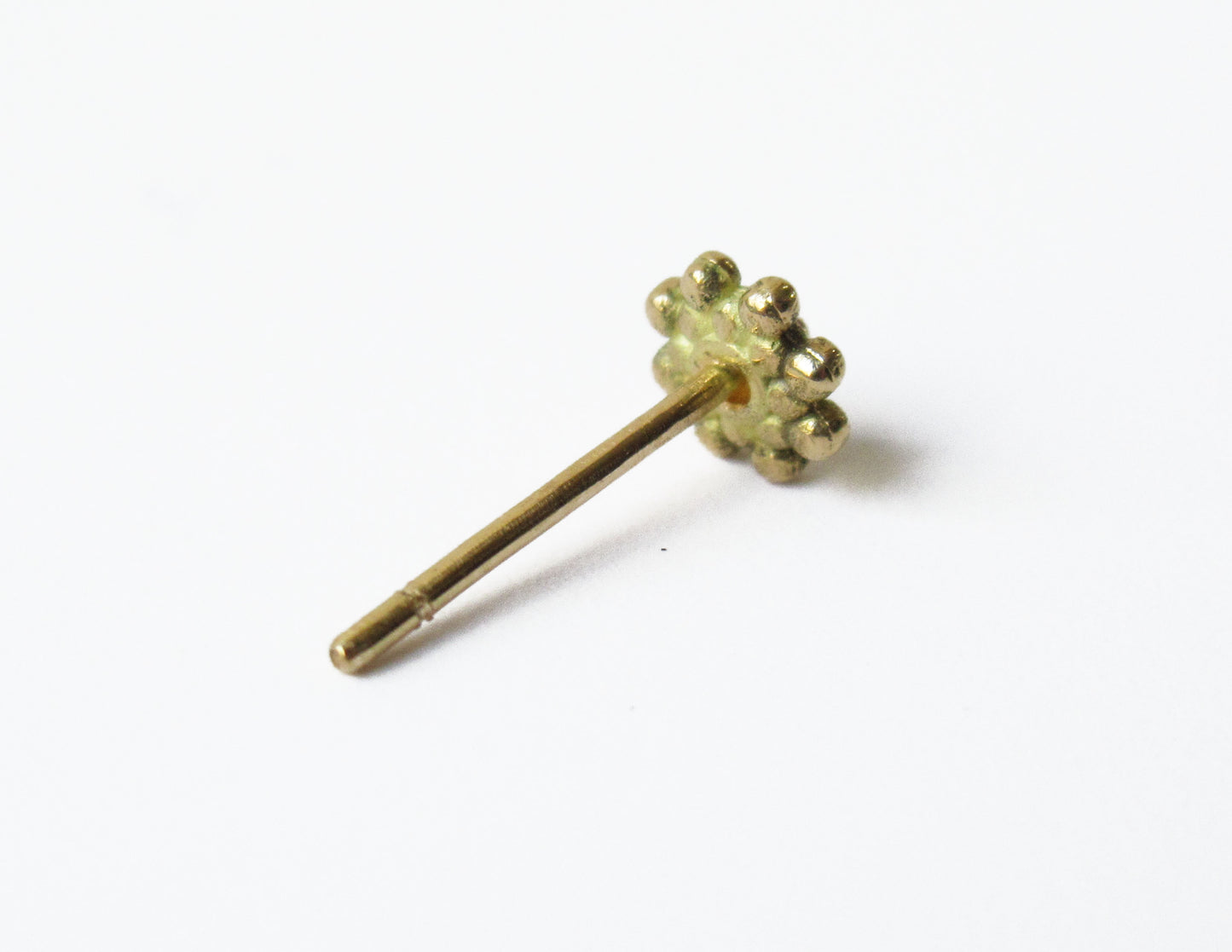 tsubutsubu flower pierced earring 3 / K18 (片耳)