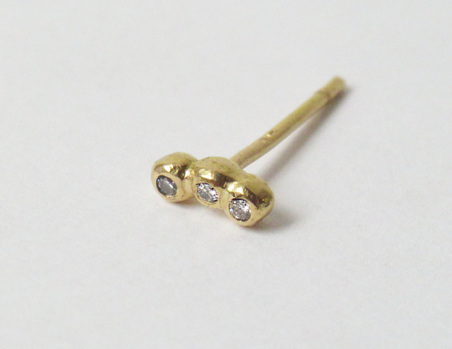 tsubutsubu diamond earring / K18,Diamond (片耳)