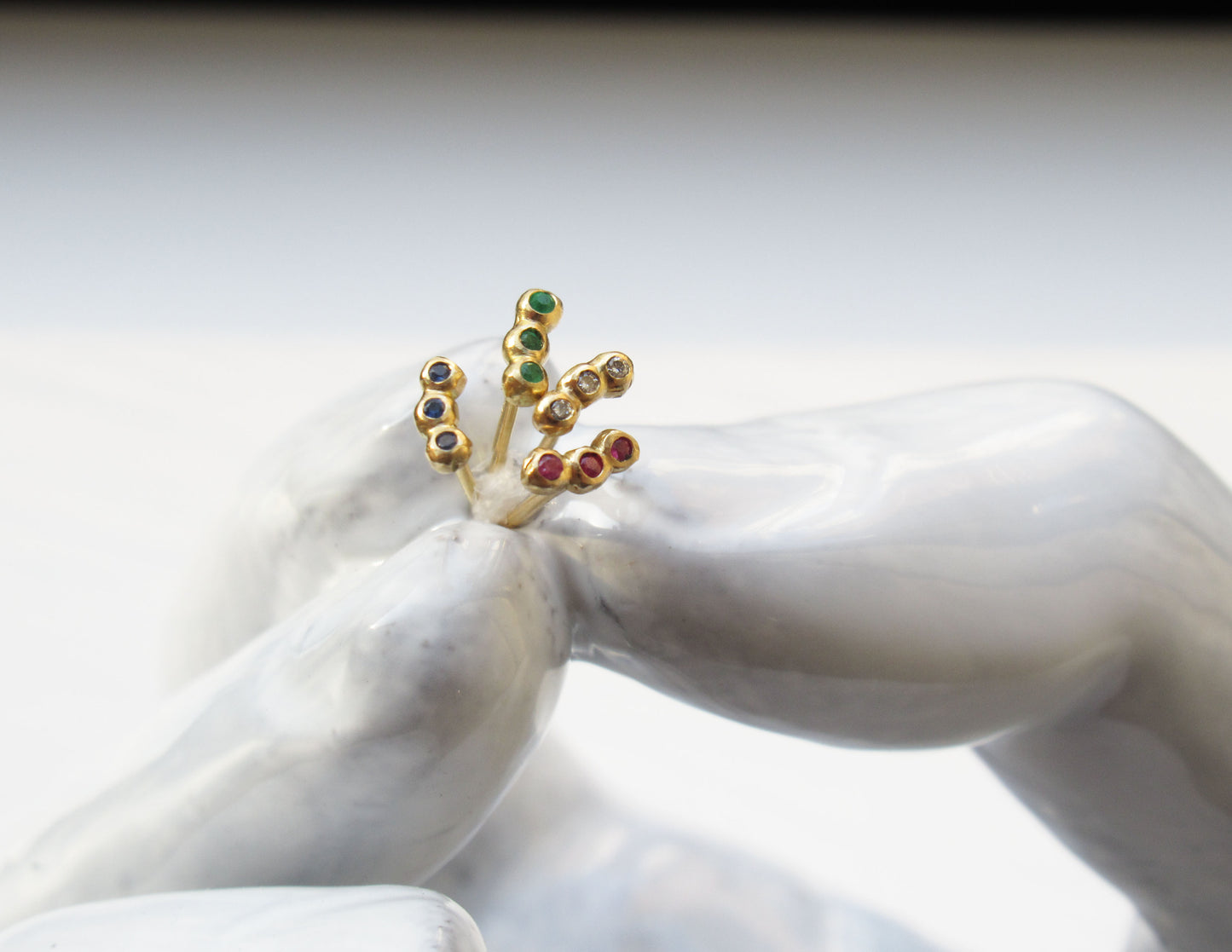 tsubutsubu diamond earring / K18,Diamond (片耳)