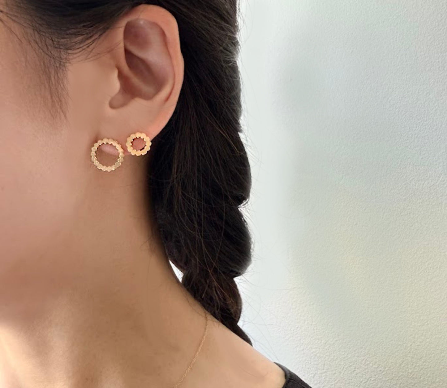 marumaru pierced earring 2 / K18 (片耳)