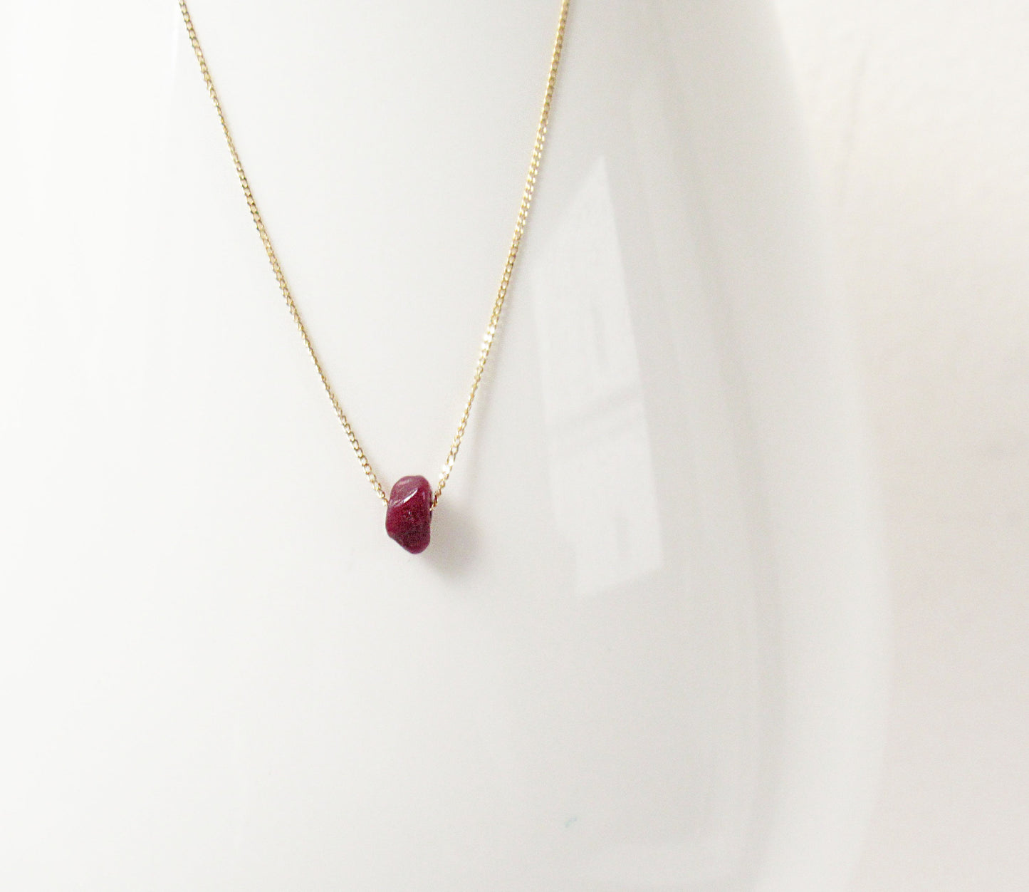 K18 ruby necklace (40cm)