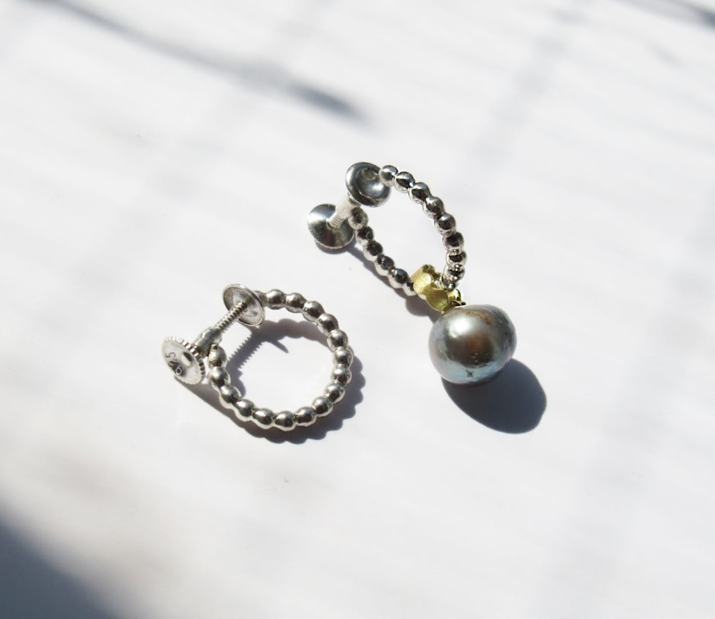 tsubutsubu silver earring / Silver (両耳)