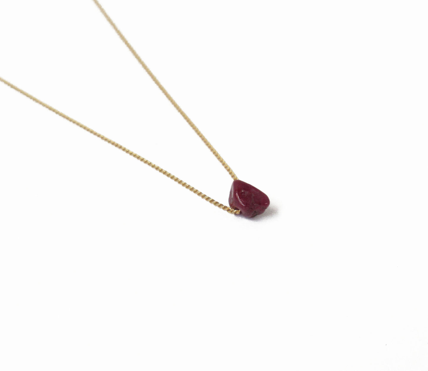 K18 ruby necklace (40cm)