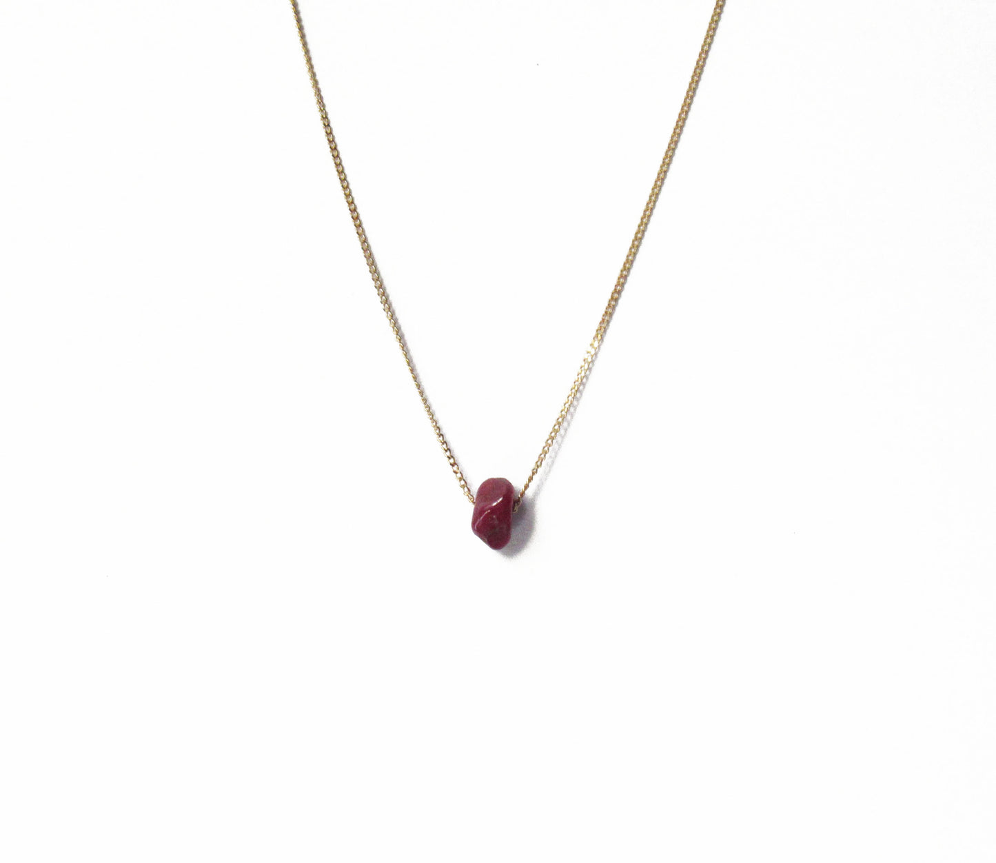 K18 ruby necklace (40cm)