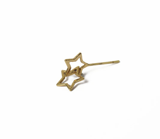 open star earring 4 (片耳) /K18