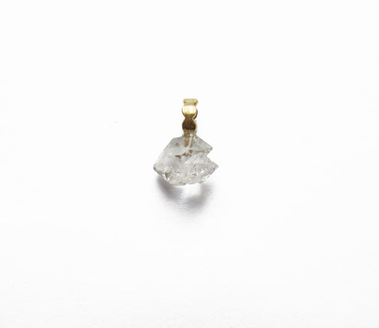 herkimer quartz charm top / K18