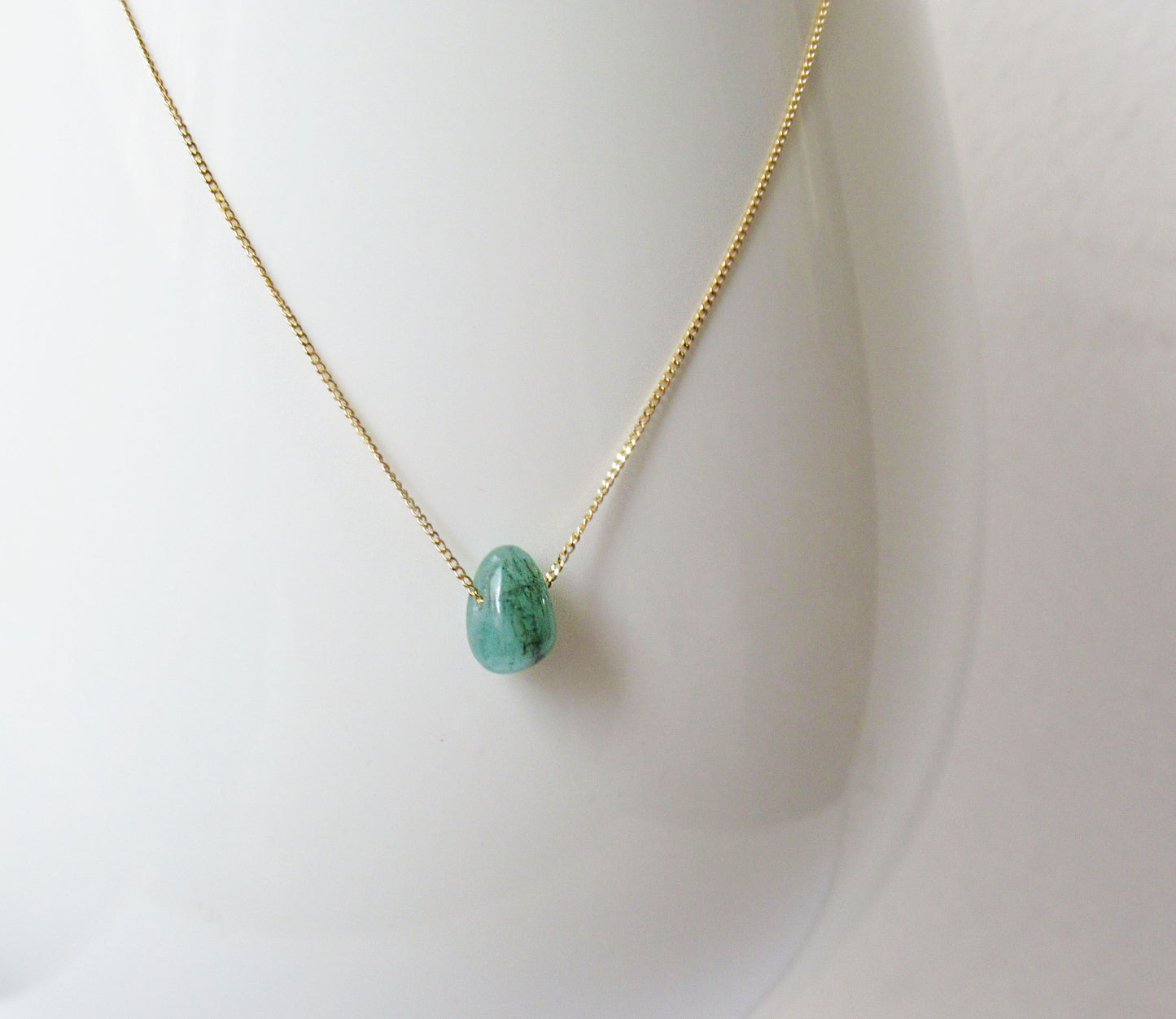 K18 emerald necklace (40cm)