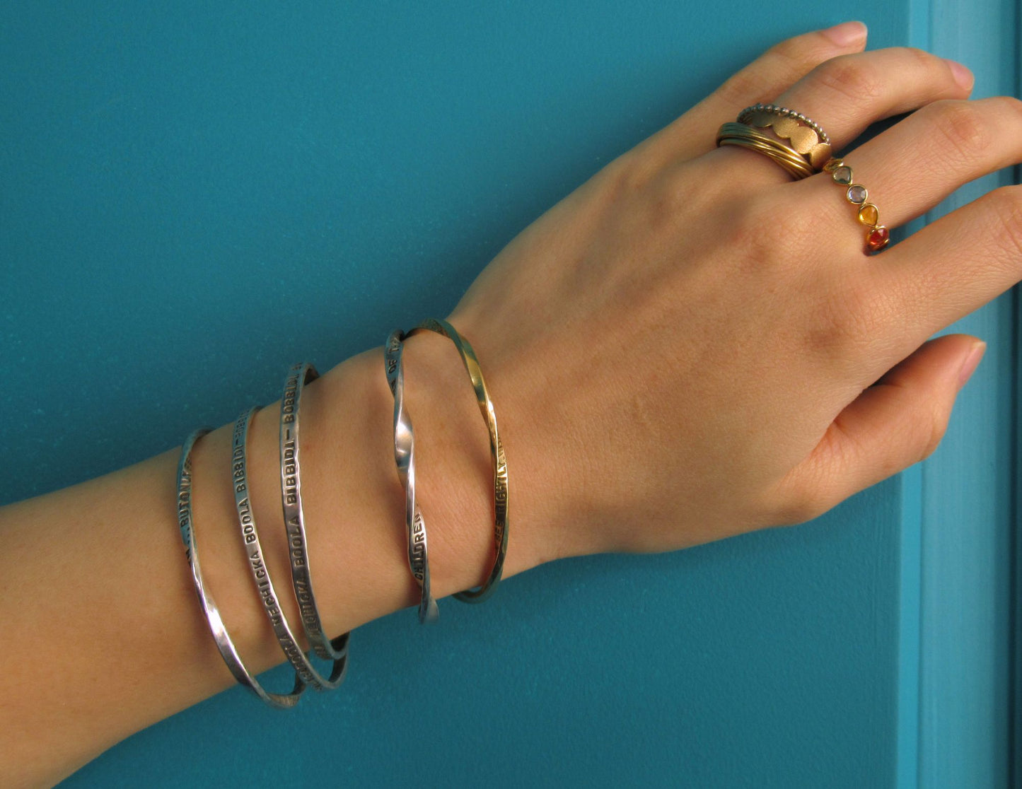 message bangle (S) / K18
