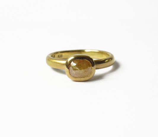 1.08ct natural diamond ring (11号) / K18