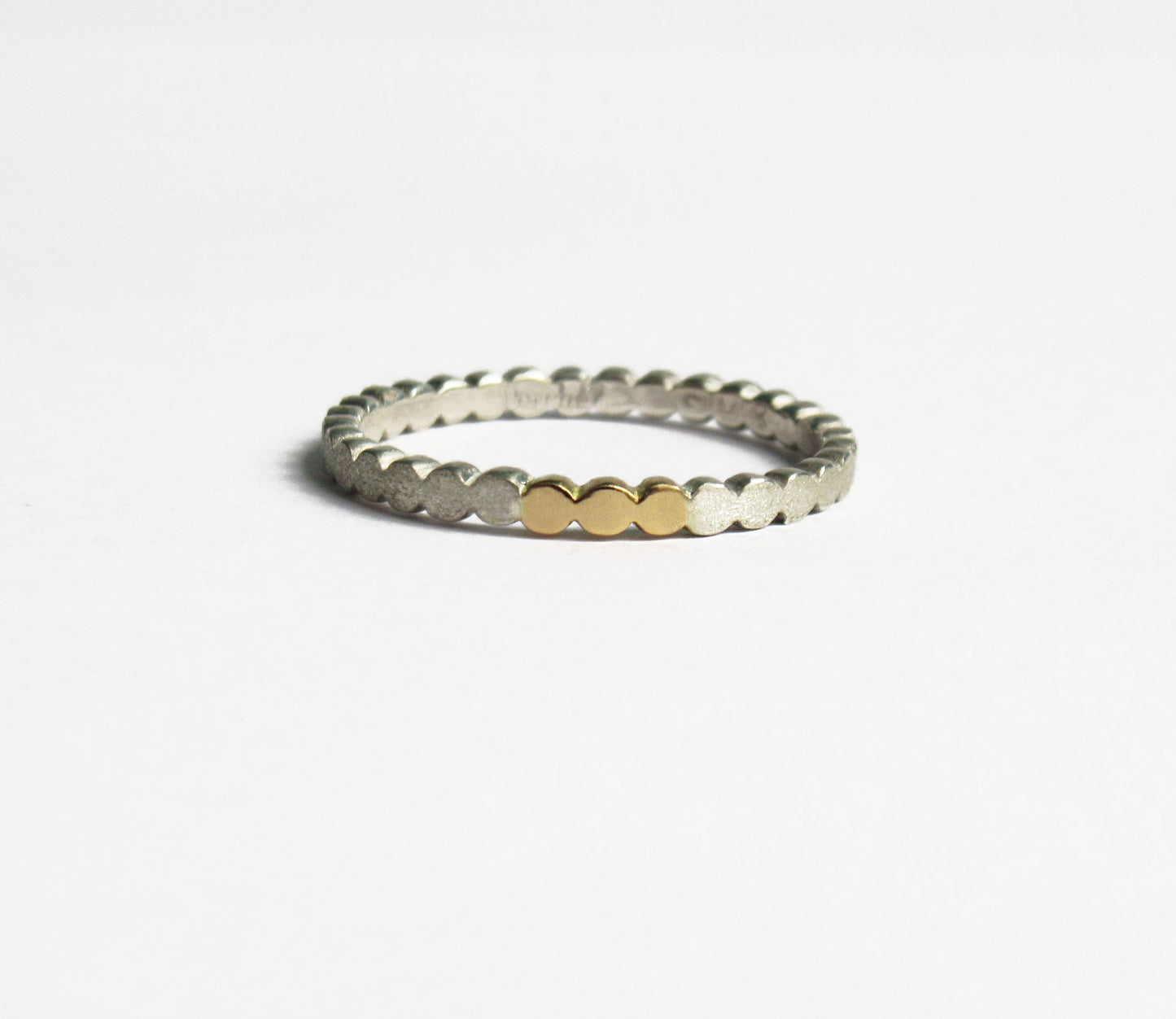 Silver×K18 marumaru ring 1 / Silver,K18YG