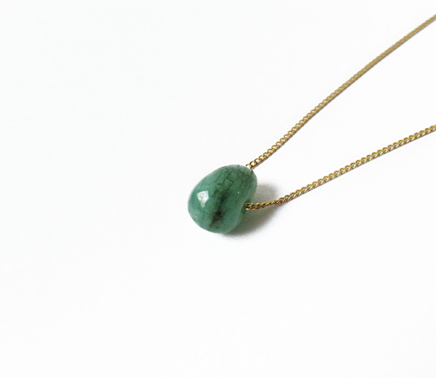 K18 emerald necklace (40cm)