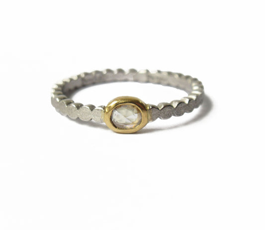 0.11ct diamond ring (Pt900 marumaru)  #13.5